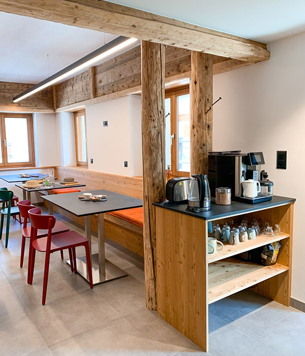 salle à manger Gîte de La Fouly