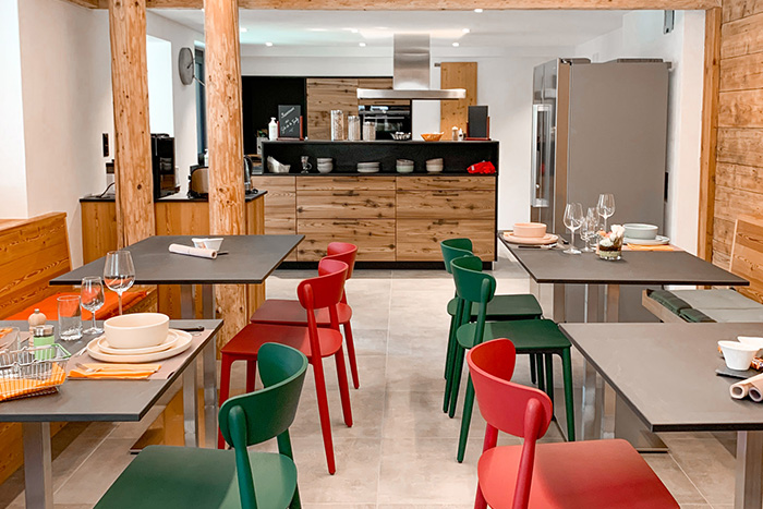 salle à manger Gîte de La Fouly